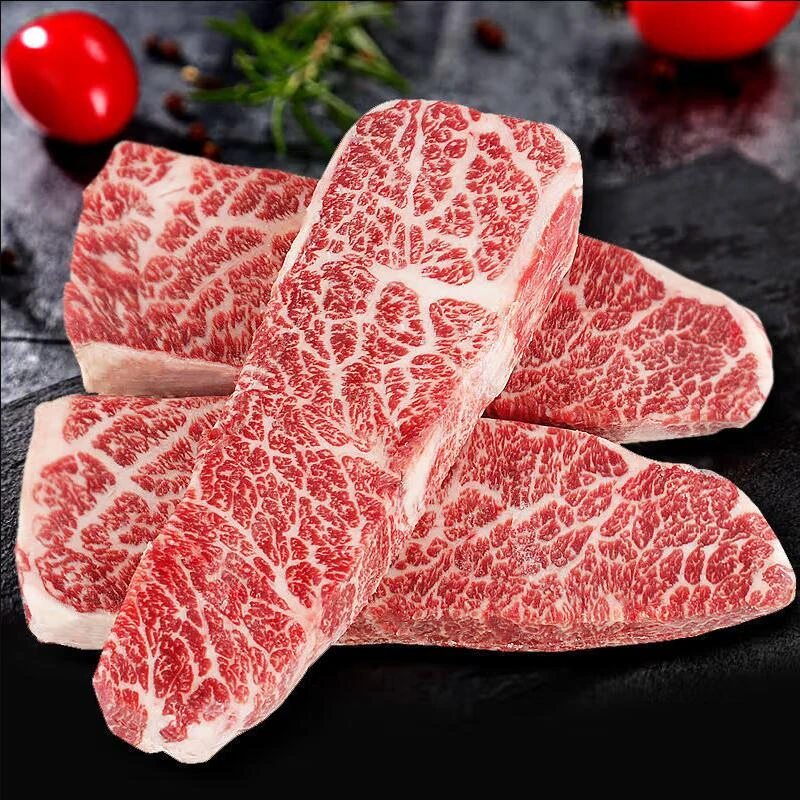 澳洲M8M9纯种和牛上脑边F4代原切牛排翼板羽下肉500g