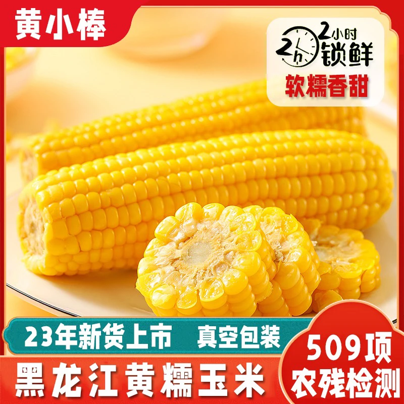 【糯九10根】整箱保5斤玉米 东北黏苞米软糯香粘黄糯玉米