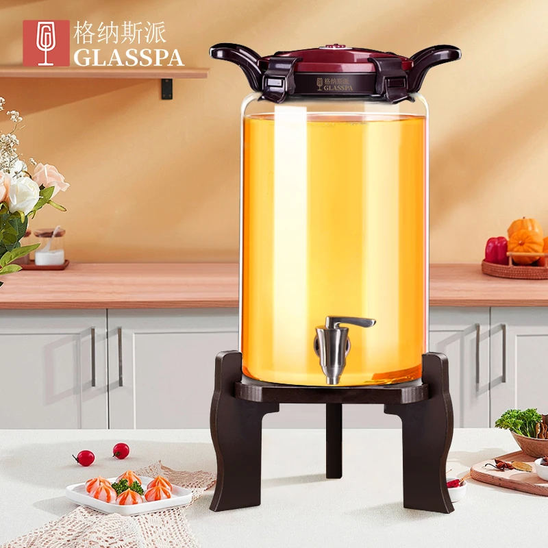 格纳斯派油壶厨房家用大容量油罐高端装油容器食品级玻璃储油桶