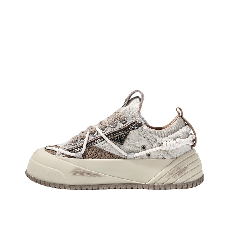 【高瀚宇同款】ONMAX纸飞机帆布运动透气时尚情侣雅丹厚底百搭潮鞋