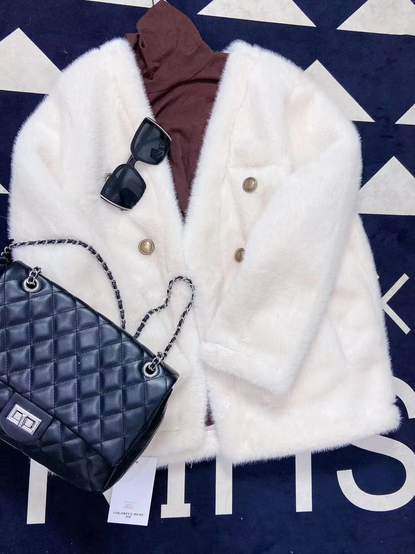 丽妞二姐时尚服饰轻奢毛妮女士秋冬气质加厚潮流设计师