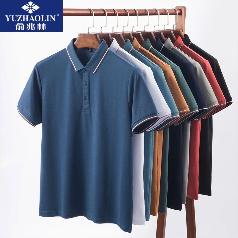 2023新款POLO衫夏季冰感男士痞帅短袖T桖商务休闲半袖上衣潮流男