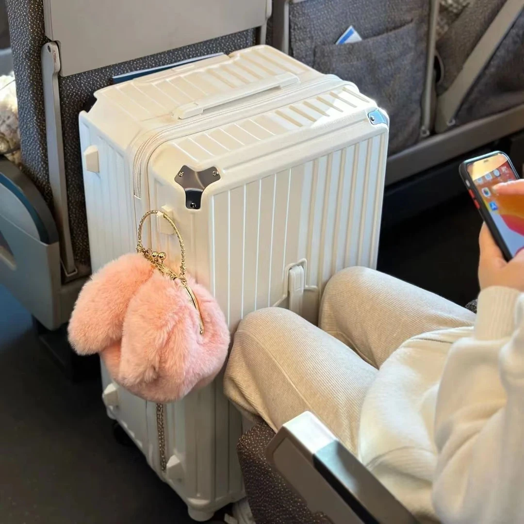 行李箱2024新款拉杆弹簧轮五轮静音万向轮三七开大容量拉杆行李箱