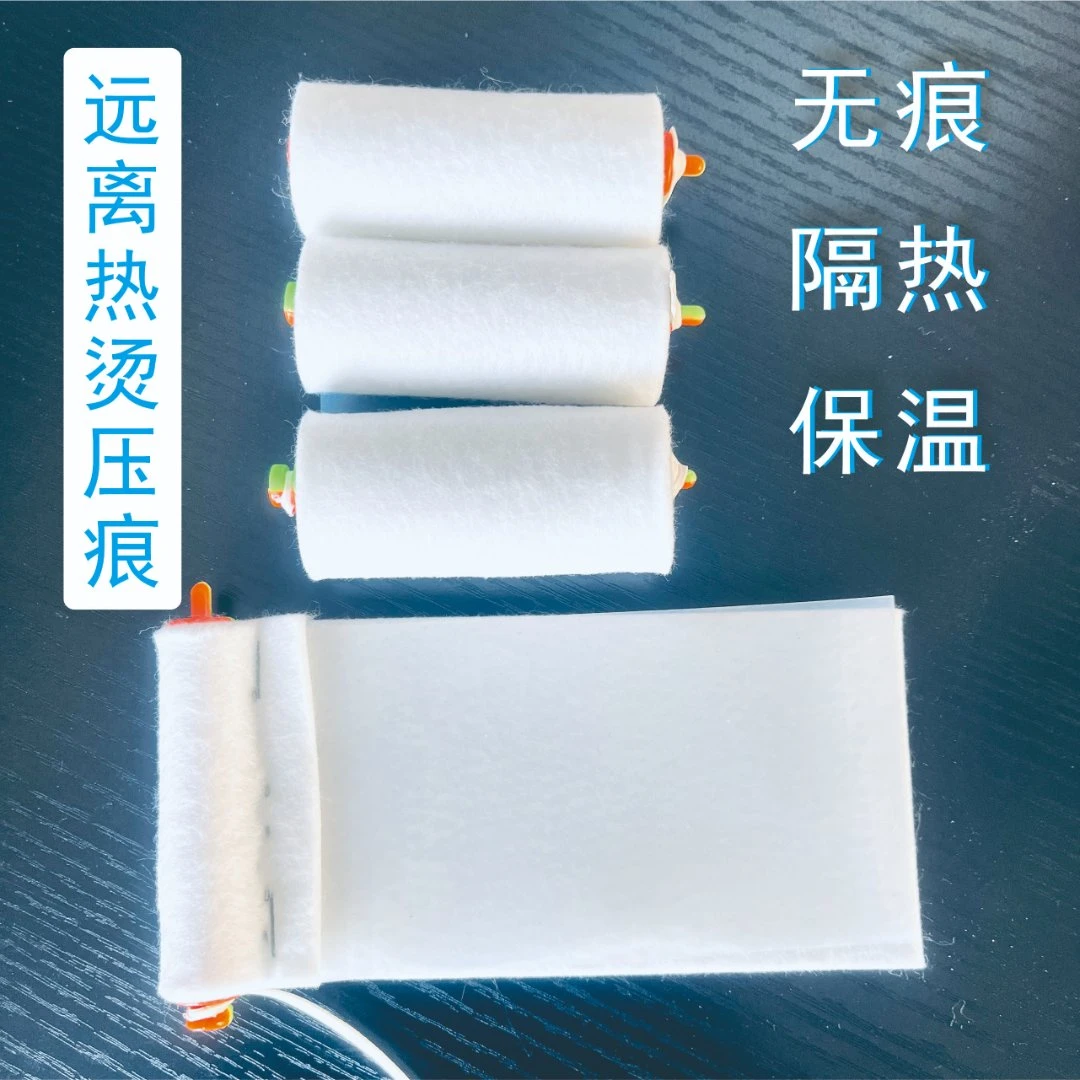 烫发不压杠无痕硅胶耐高温烫发外包棉气压棉垫
