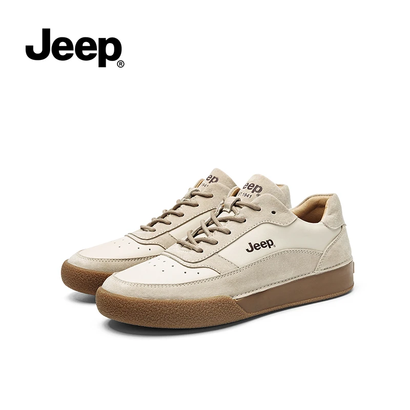 Jeep/吉普板鞋女鞋平底港风休闲运动休闲女轻便复古潮流低帮系带