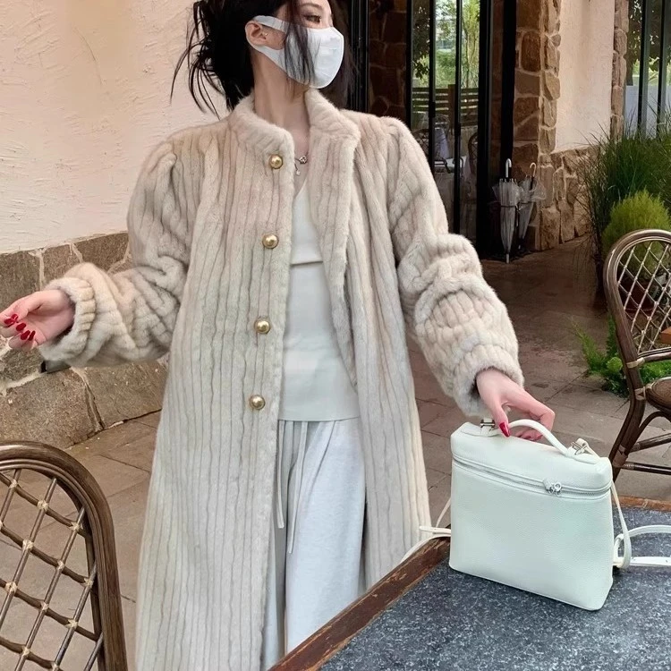 复古风毛毛外套女大衣气质显瘦高级感秋冬女士洋气年轻款时尚百搭