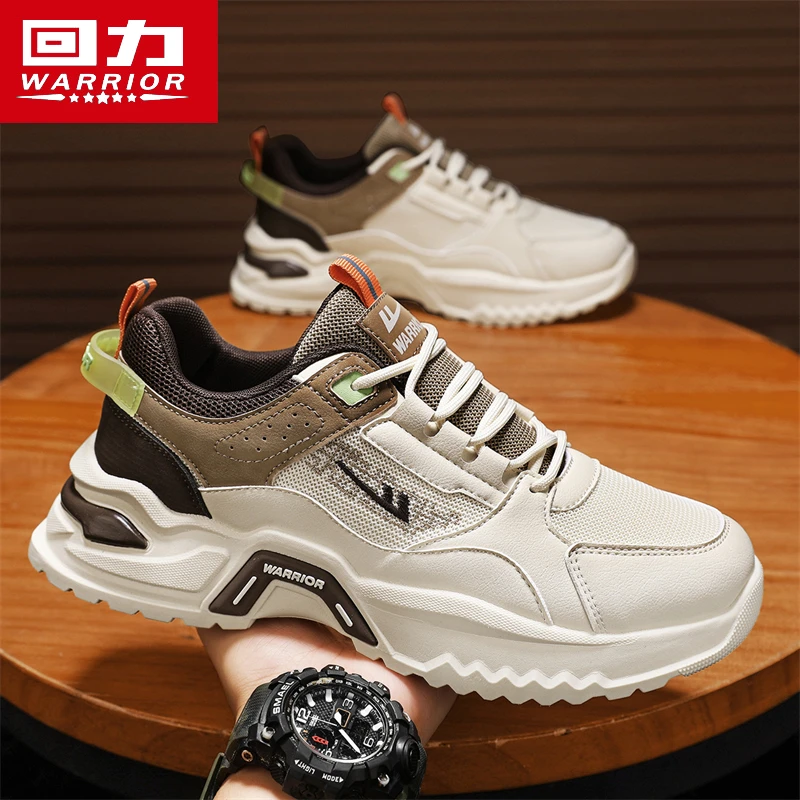 回力男鞋老爹鞋2024新款休闲跑步运动厚底增高跑步鞋百搭小白鞋溢