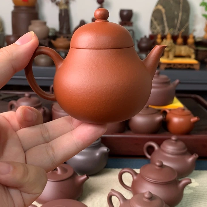 紫泥茶壶宜兴紫砂壶茶具160c c