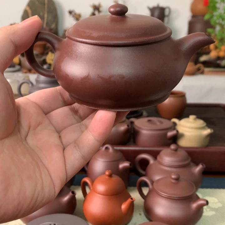紫泥茶壶严*宜兴紫砂壶茶具175c c