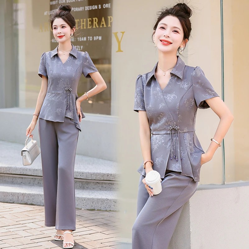 2024年夏季新款现货新中式复古套装
