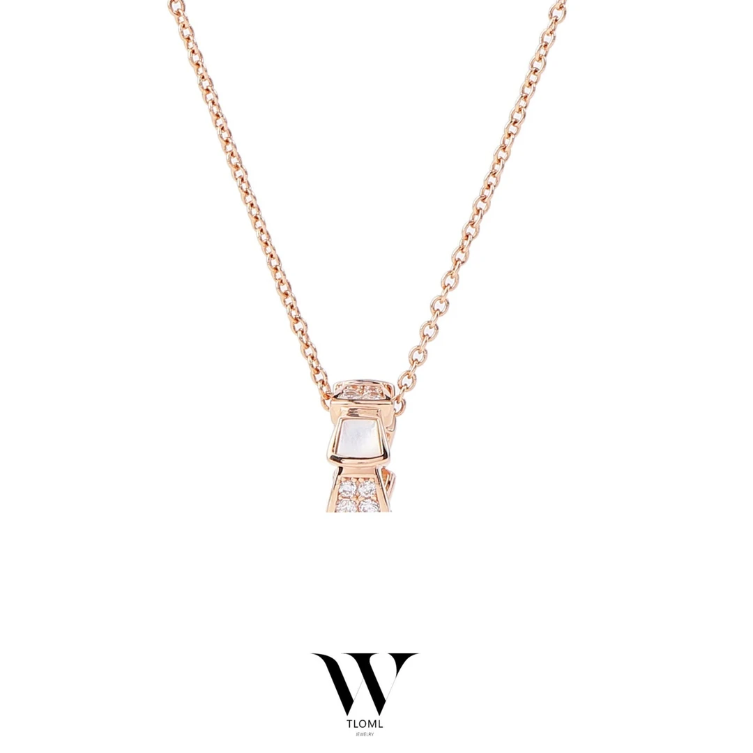 坠链均925银 ♠白色蛇骨♠ 红色时尚满钻轻小众项链HTZ0064 HTZ0075