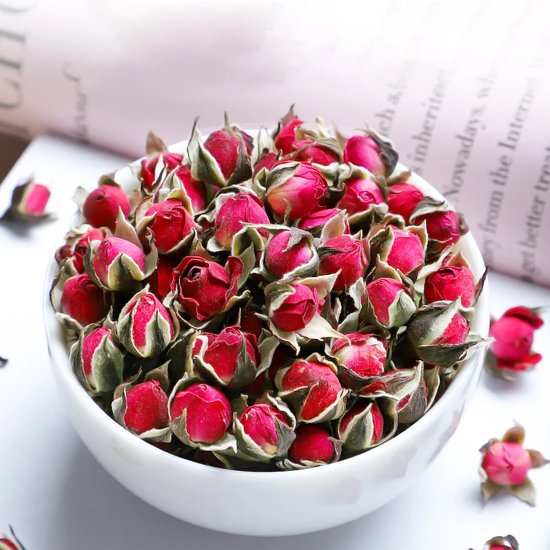 金边玫瑰花茶干玫瑰特泡水茶云南 养生茶花茶散装干花干
