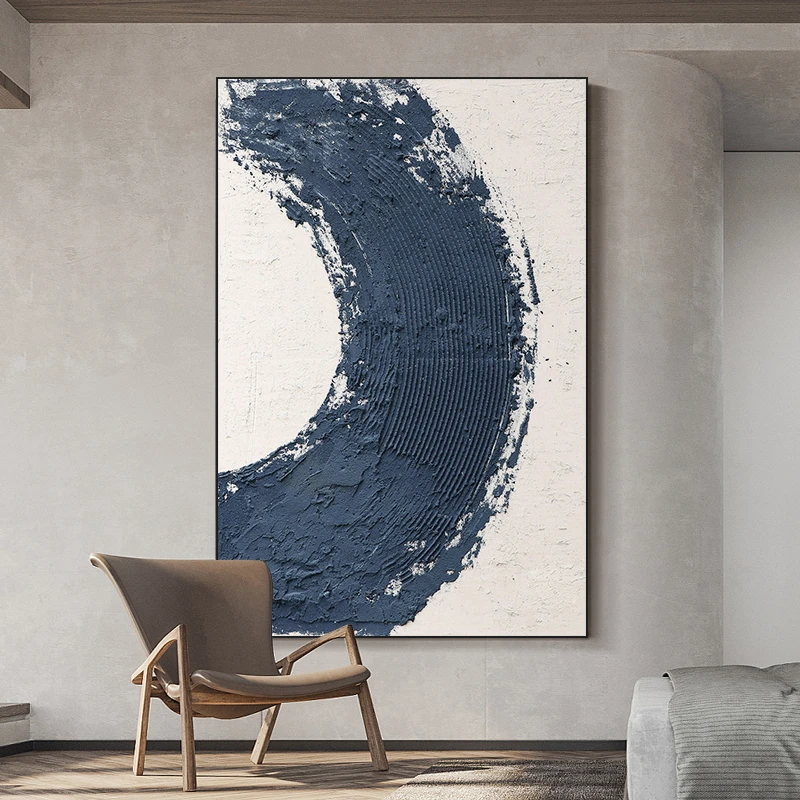 忒派《轨迹》原创肌理画立体手工丙烯装饰画抽象油画现代客厅挂画