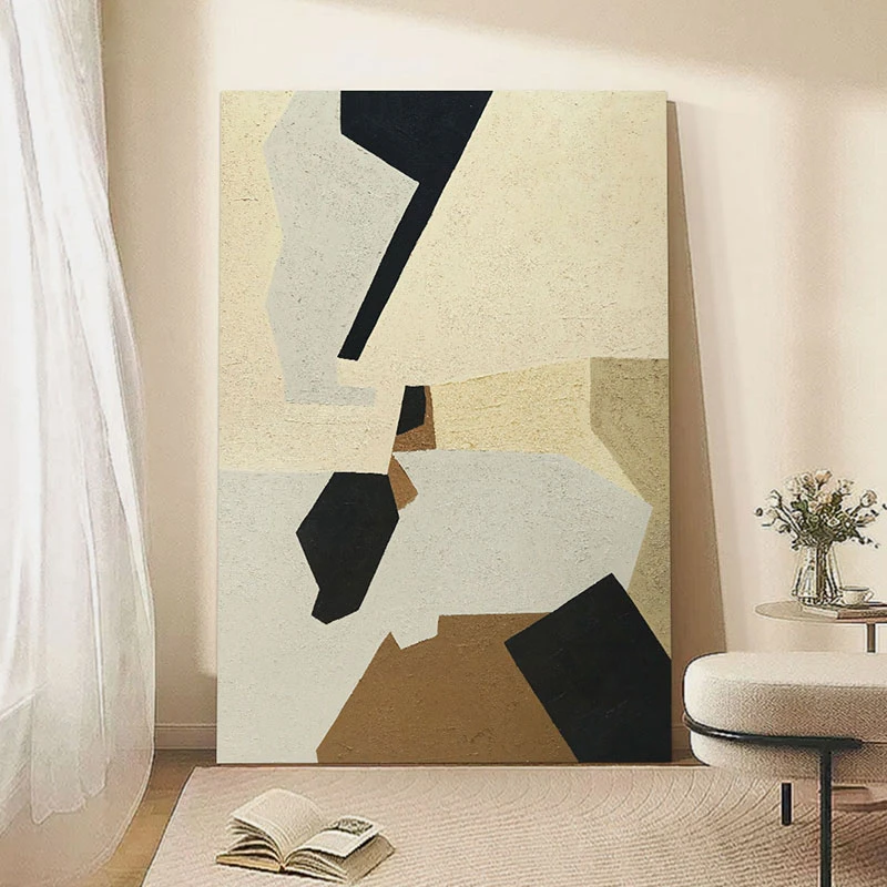 忒派《思绪》抽象大幅客厅落地画现代简约沙发背景装饰画纯手绘油画