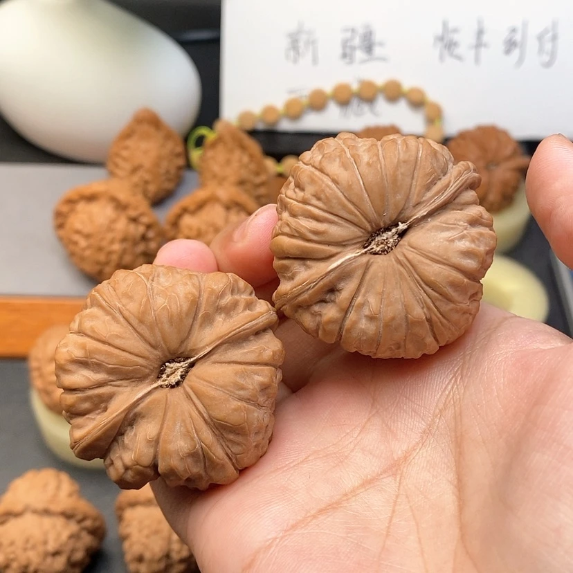 【闪购商品】文玩核桃把件南瓜墩43全品