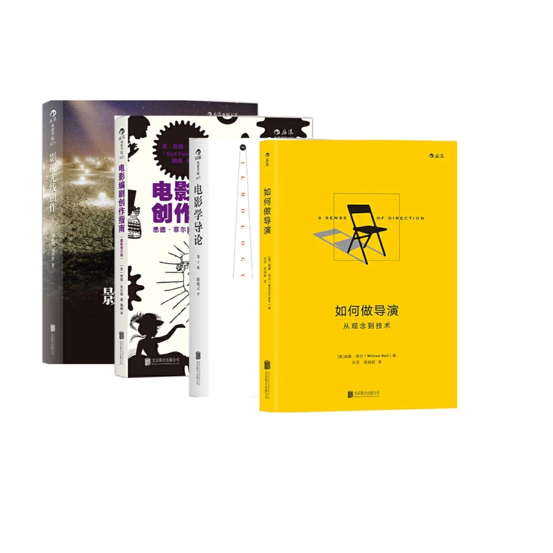 影视光线创作+电影编剧创作指南+电影学导论+如何做导演