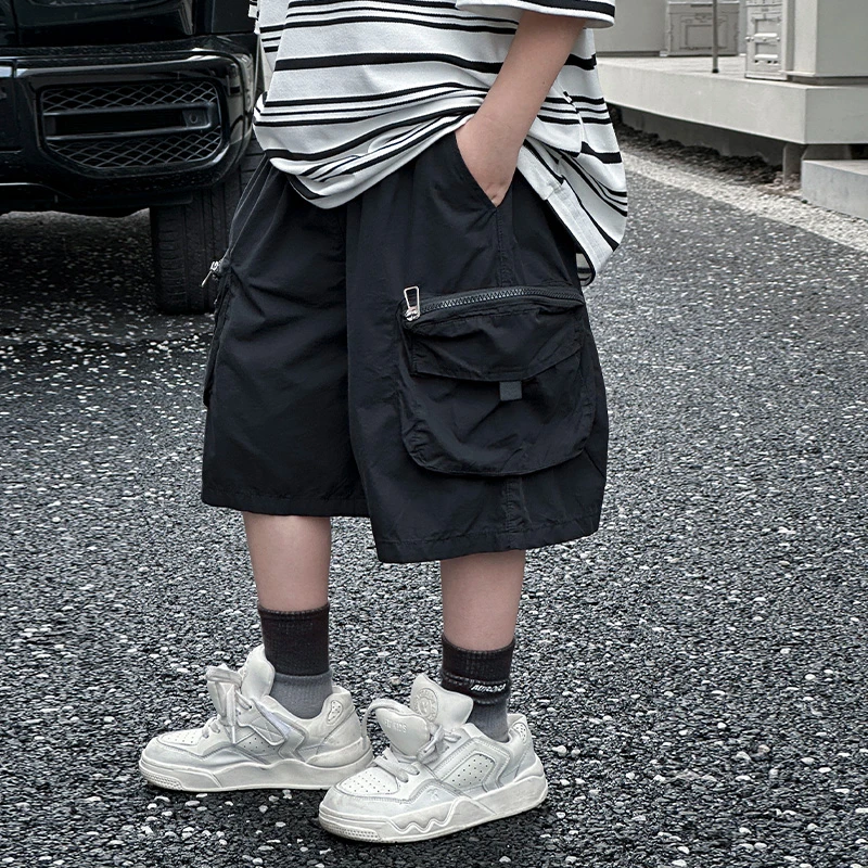男童裤子夏季短裤2024新款儿童薄款工装裤帅气夏装五分裤休闲夏款