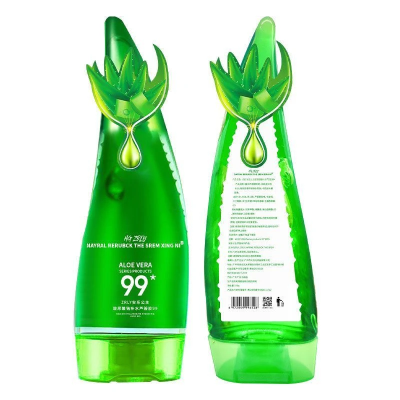 牛角芦荟胶保湿补水天然芦荟凝胶晒后修护滋润嫩滑芦荟面膜滋养