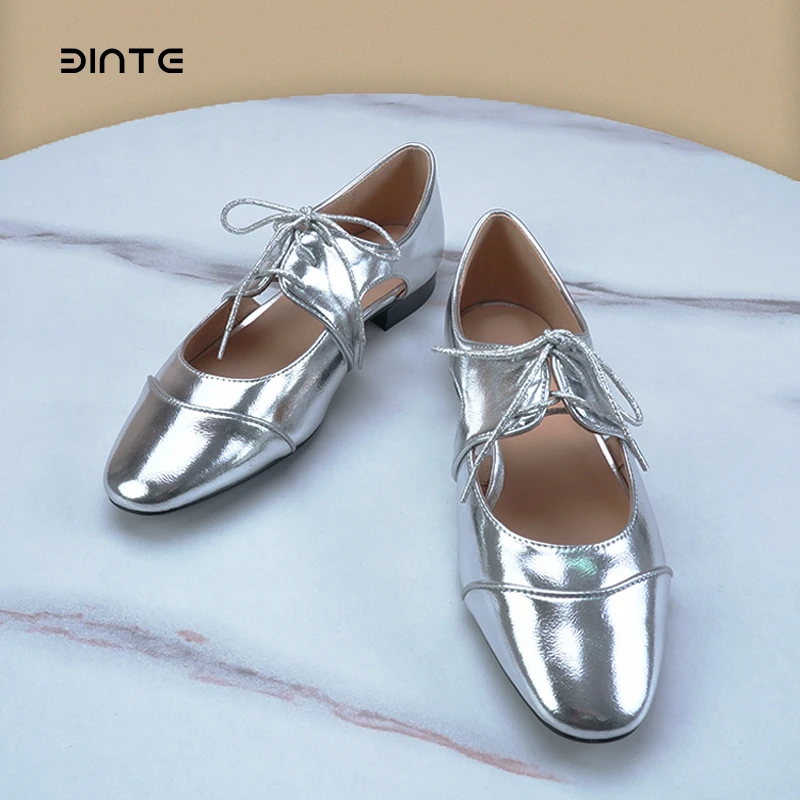2024夏季新款凉鞋女时尚女士银色玛丽珍鞋低跟摩登时装女鞋镂空鞋