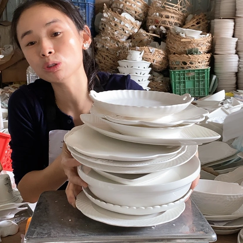 【闪购商品】陶瓷盘186十二件套