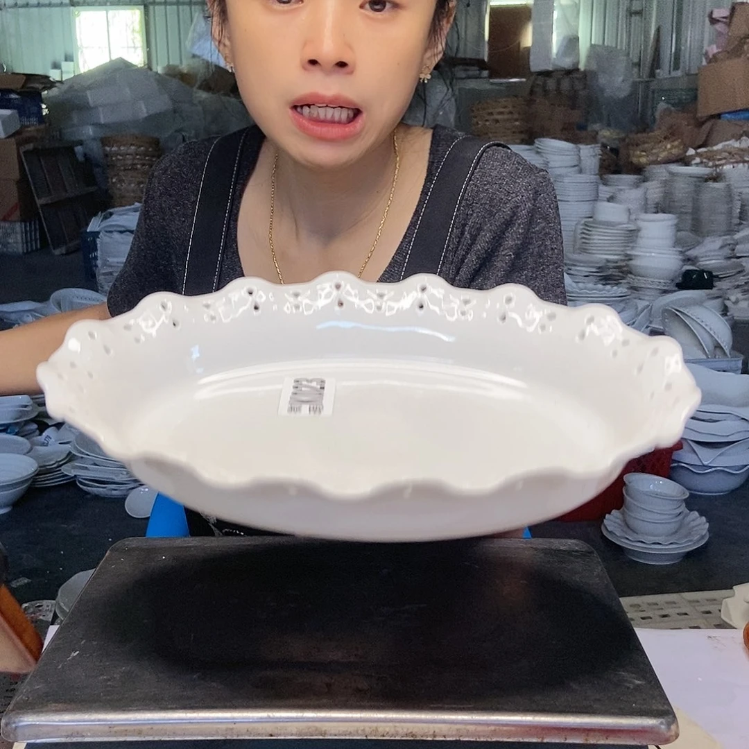 【闪购商品】炉工厂库存微瑕产品一个鱼盘