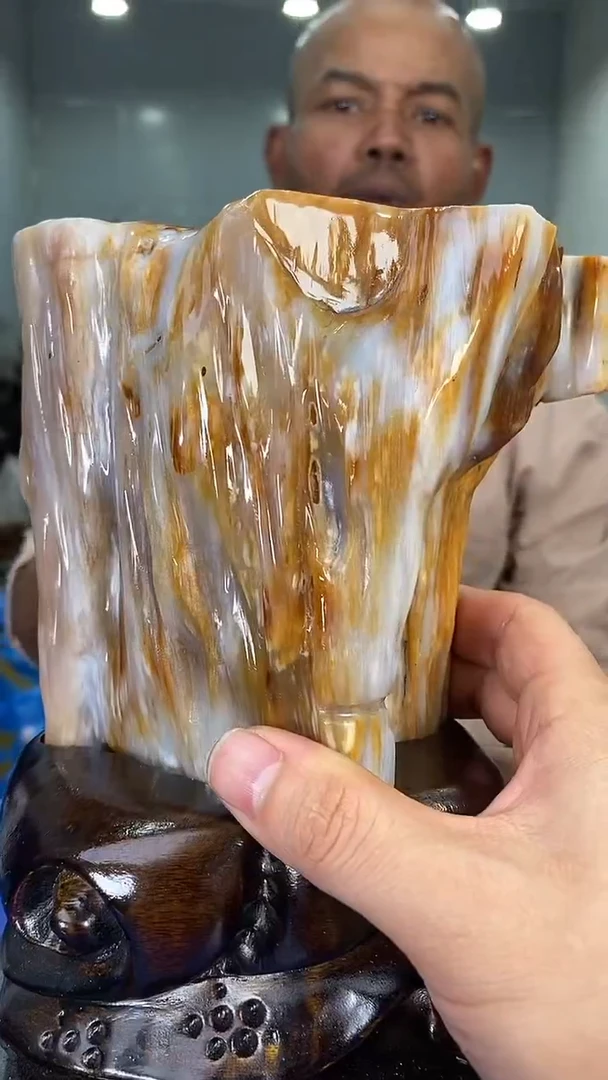 【闪购商品】硅化玉摆件未镶嵌10