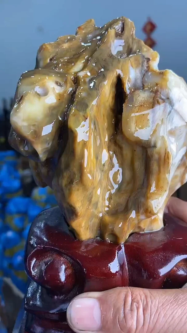 【闪购商品】硅化玉摆件未镶嵌74