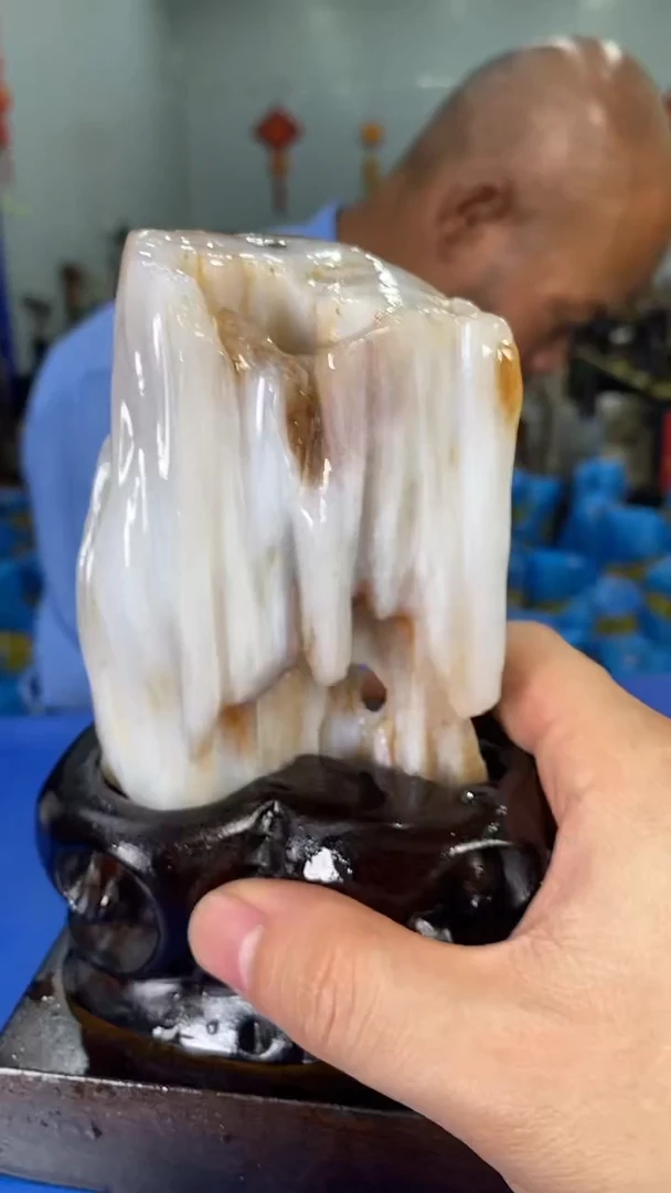 【闪购商品】硅化玉摆件未镶嵌53