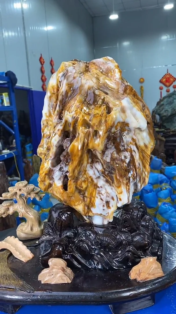 【闪购商品】硅化玉摆件未镶嵌58