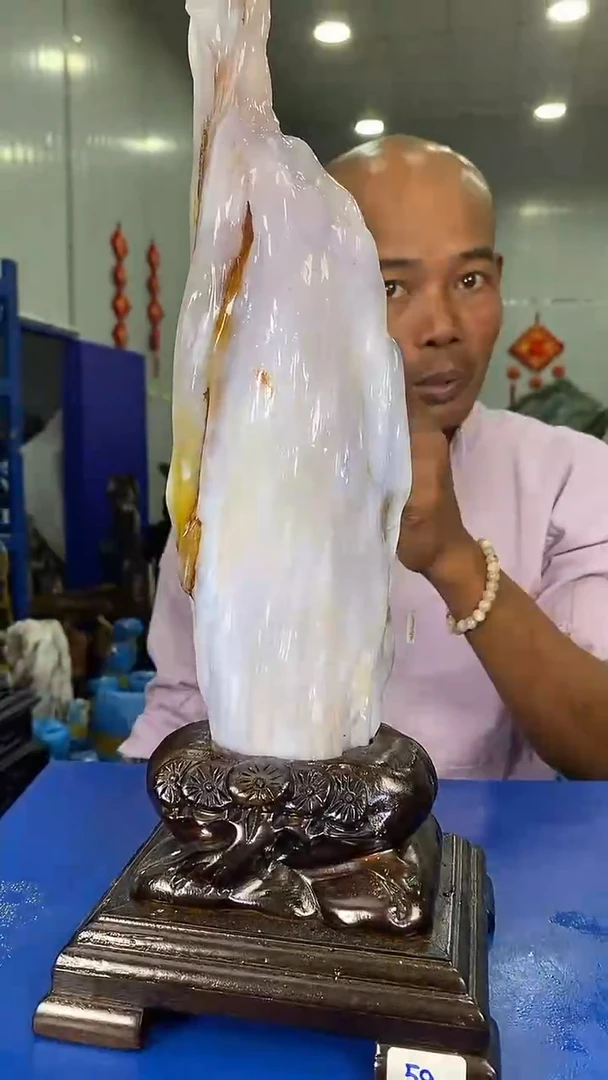 【闪购商品】硅化玉摆件未镶嵌69
