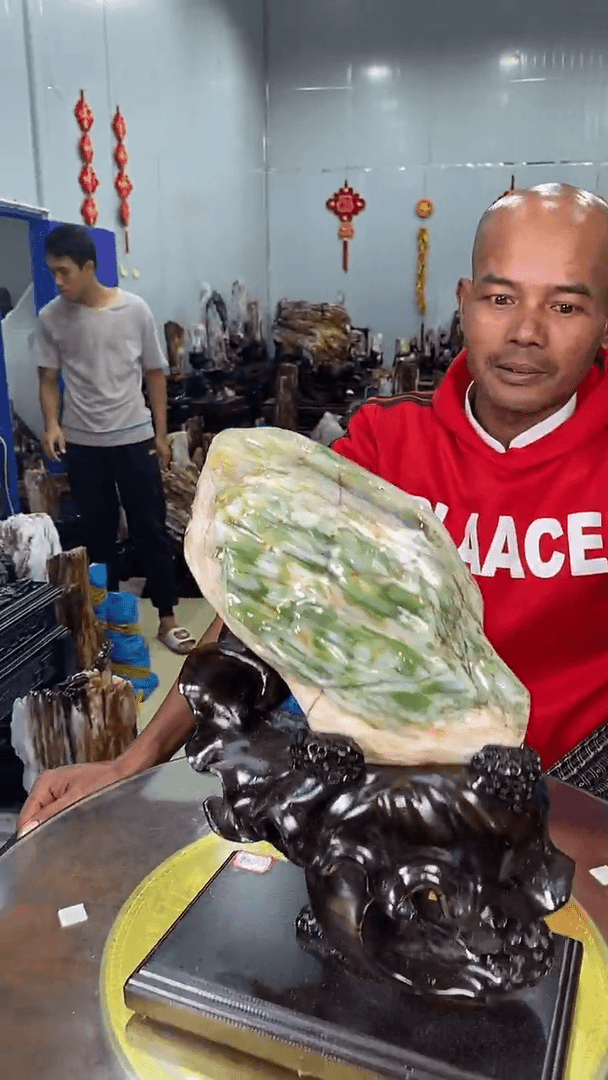 【闪购商品】硅化玉摆件未镶嵌159