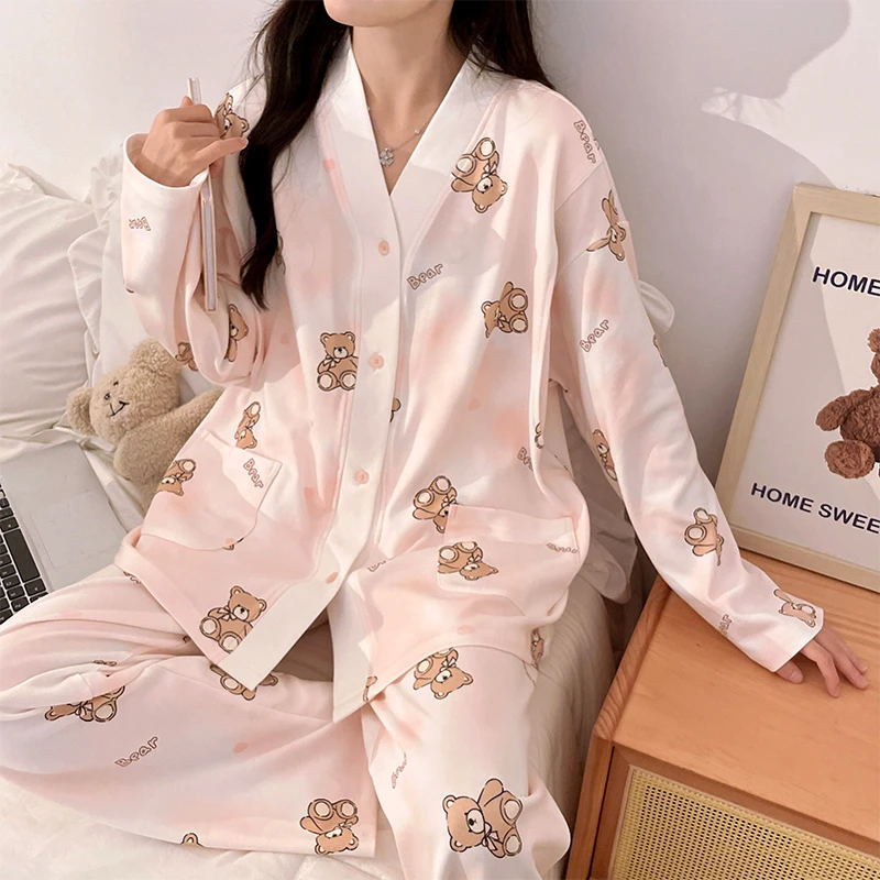 【新中式-带胸垫月子服】云感棉产前产后孕期哺乳期家居服吸汗透气