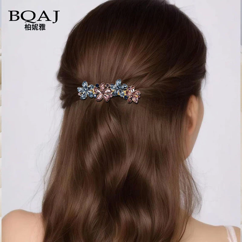 BQAj别季花朵款大号后脑勺发夹女尾夹高级感轻奢发饰2024年新款潮