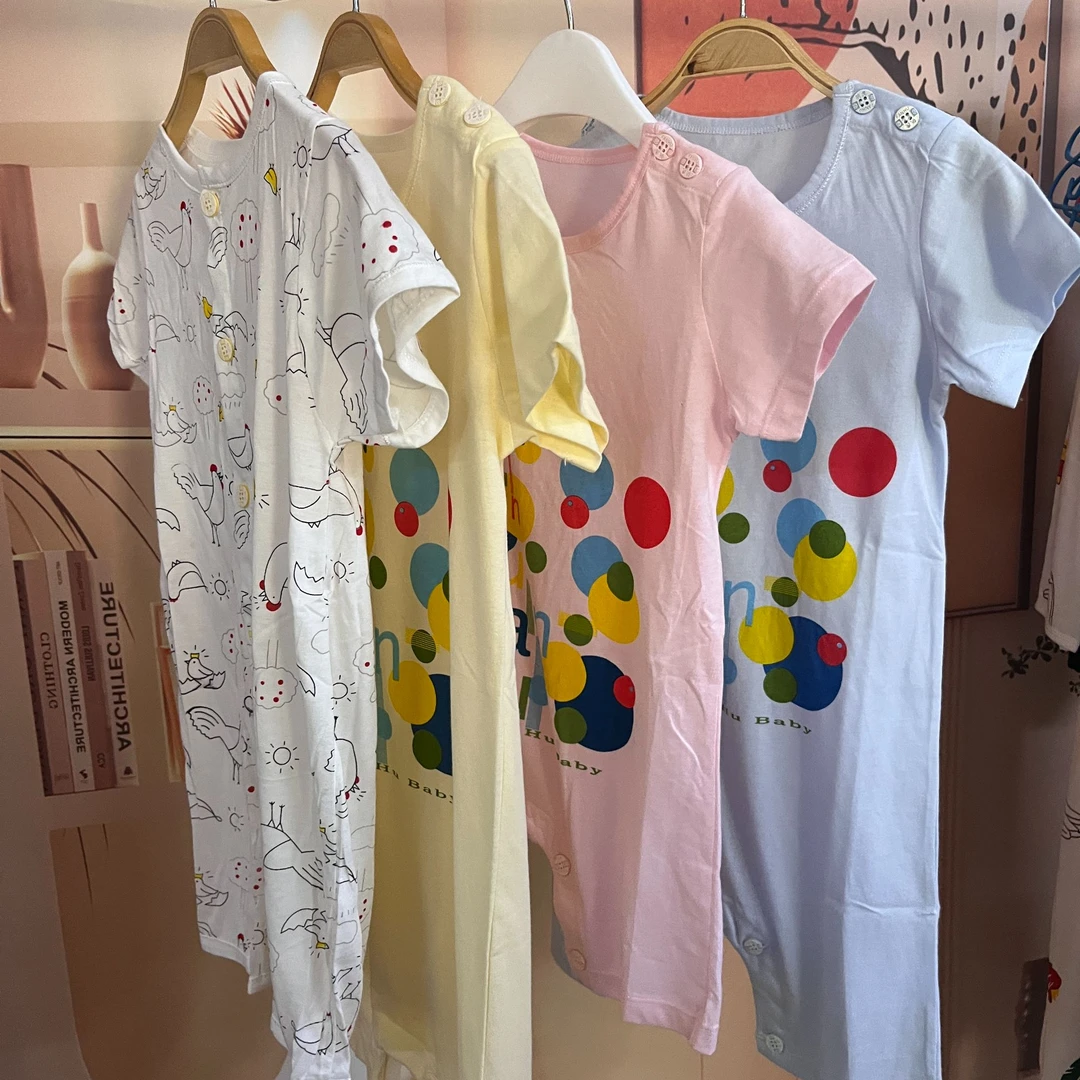 【直播专属】儿童连体衣春夏中大童男防踢护肚女孩薄款防着凉空调服