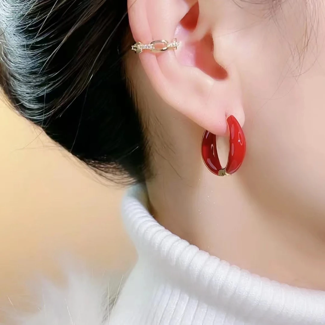 铜合金耳饰 新款耳环气质女大气百耳饰品N0399