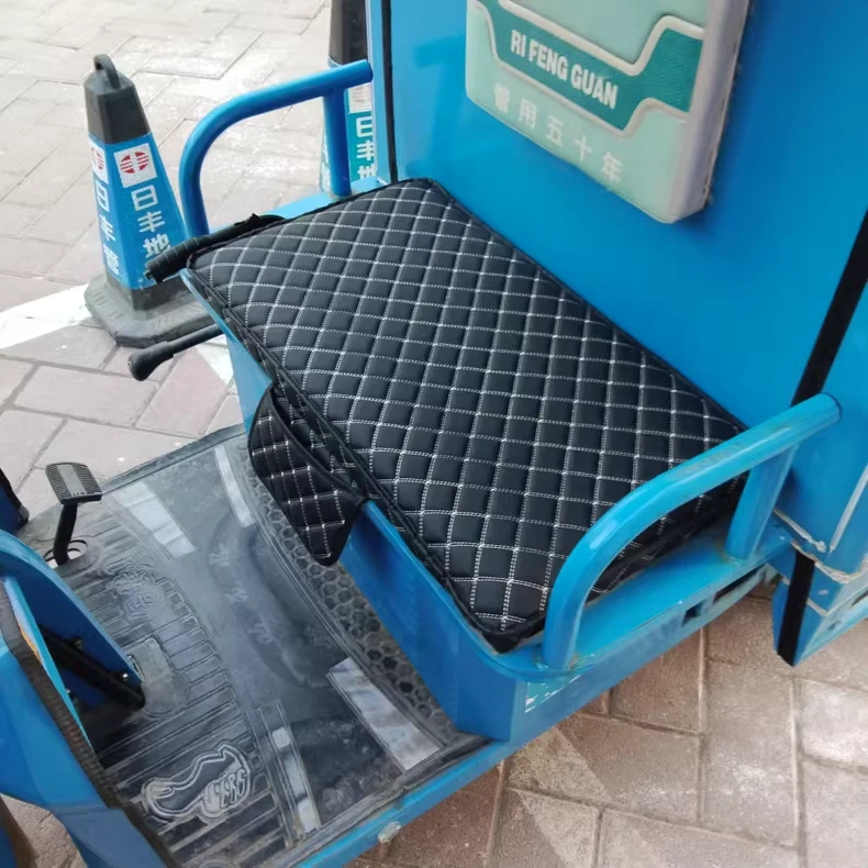 三轮车坐垫套四季通用皮革面料防滑耐晒耐磨三轮车坐垫套通用