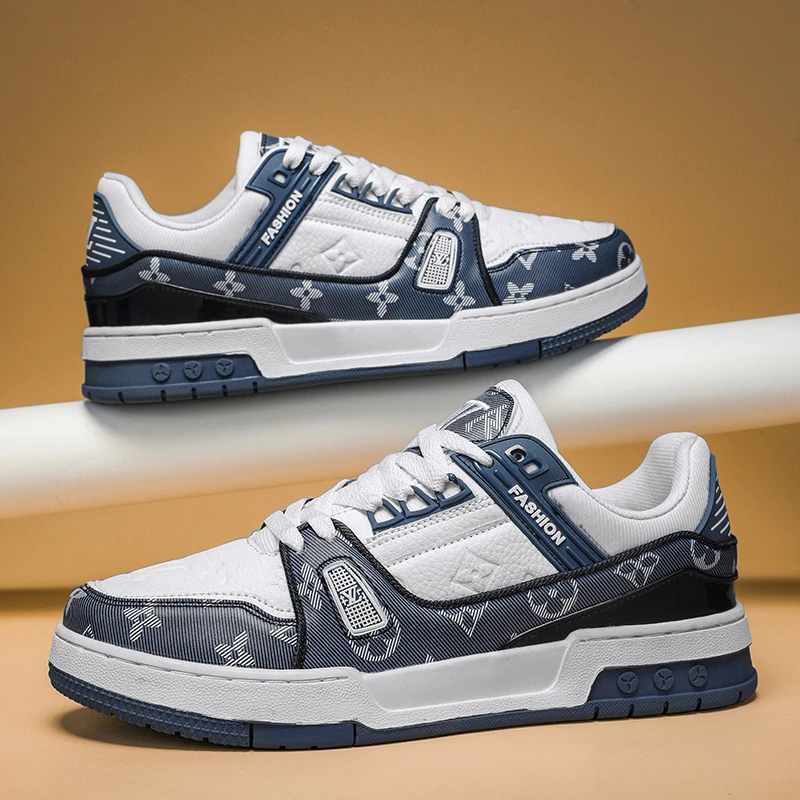 春季男鞋潮牌同款轻奢休闲板鞋2024新款百搭透气厚底学生运动潮鞋