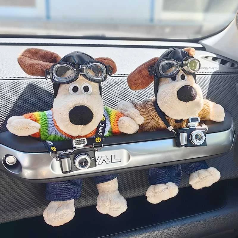 掌门狗车载摆件公仔坦克300哈佛哈弗大狗副驾驶拉手玩偶车内饰品