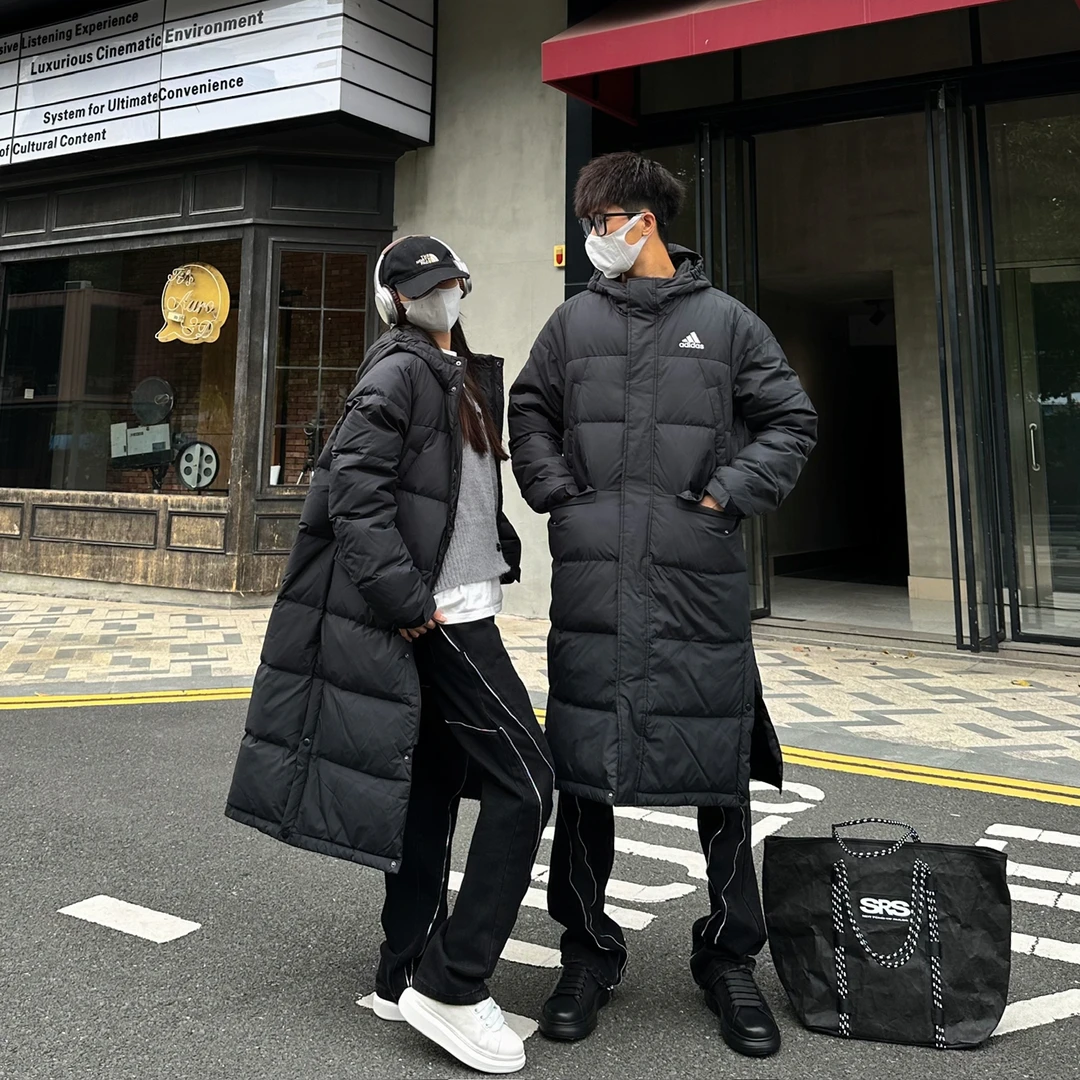 adidas/阿迪达斯羽绒服男女新款外套冬季过膝经典户外正品 GK0664