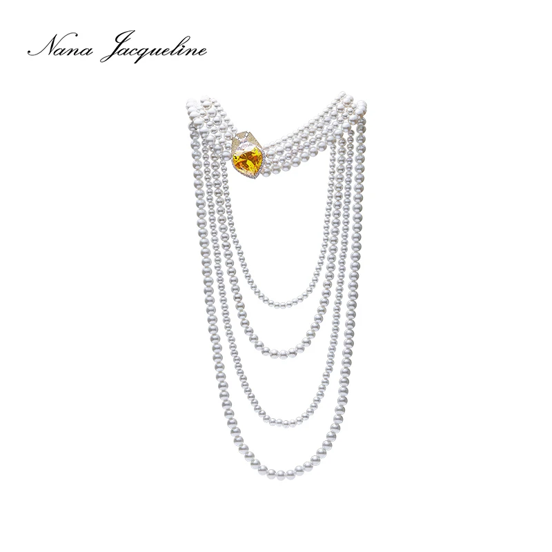 铜合金合成锆石项链 【巴黎之星】Nana Jacqueline设计感项链女