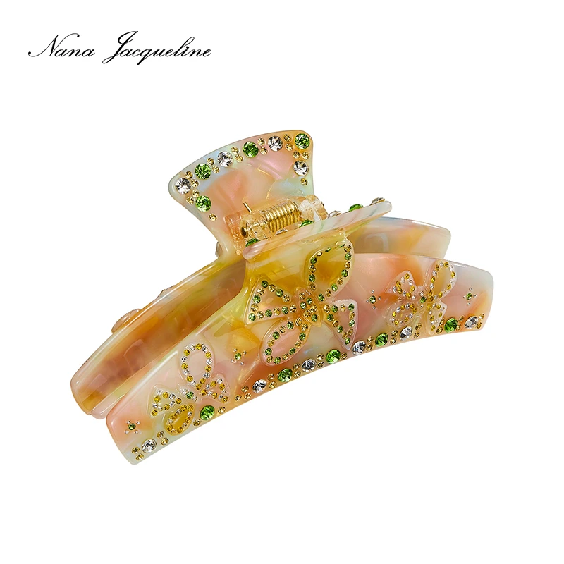 nanajacqueline 非金属发饰 蝴蝶抓夹女神高端精致气质鲨鱼夹配饰