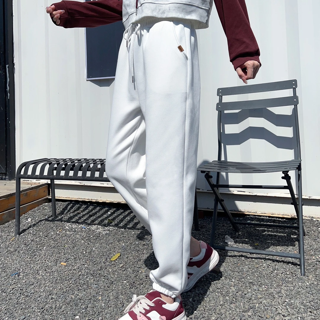 K139秋季2024新款时尚韩版休闲百搭净版束脚女士宽松运动卫裤