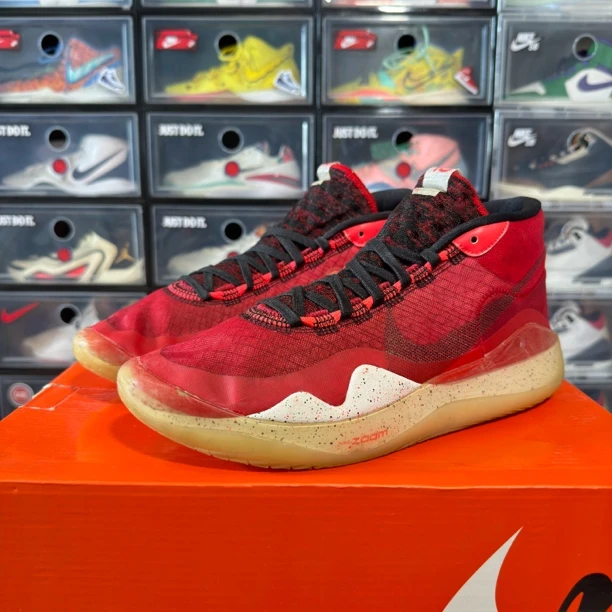 44码/kd12红色 正品篮球鞋非原盒气垫澎湃95新/公价2489