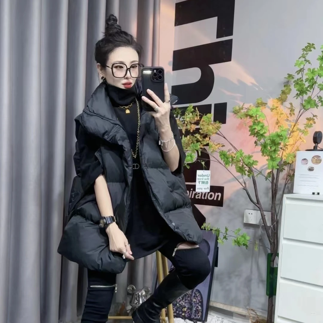 【曾姐严选】秋冬韩版休闲百搭时尚气质立领棉服马夹