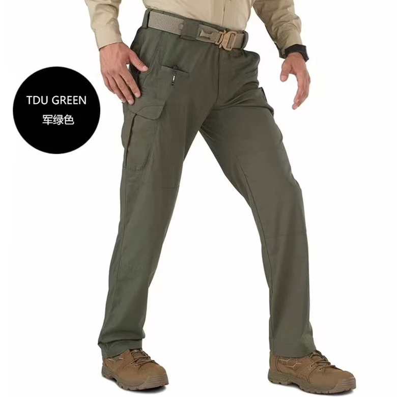 74369户外多口袋战术长裤休闲宽松战术裤男耐穿翻盖工装裤