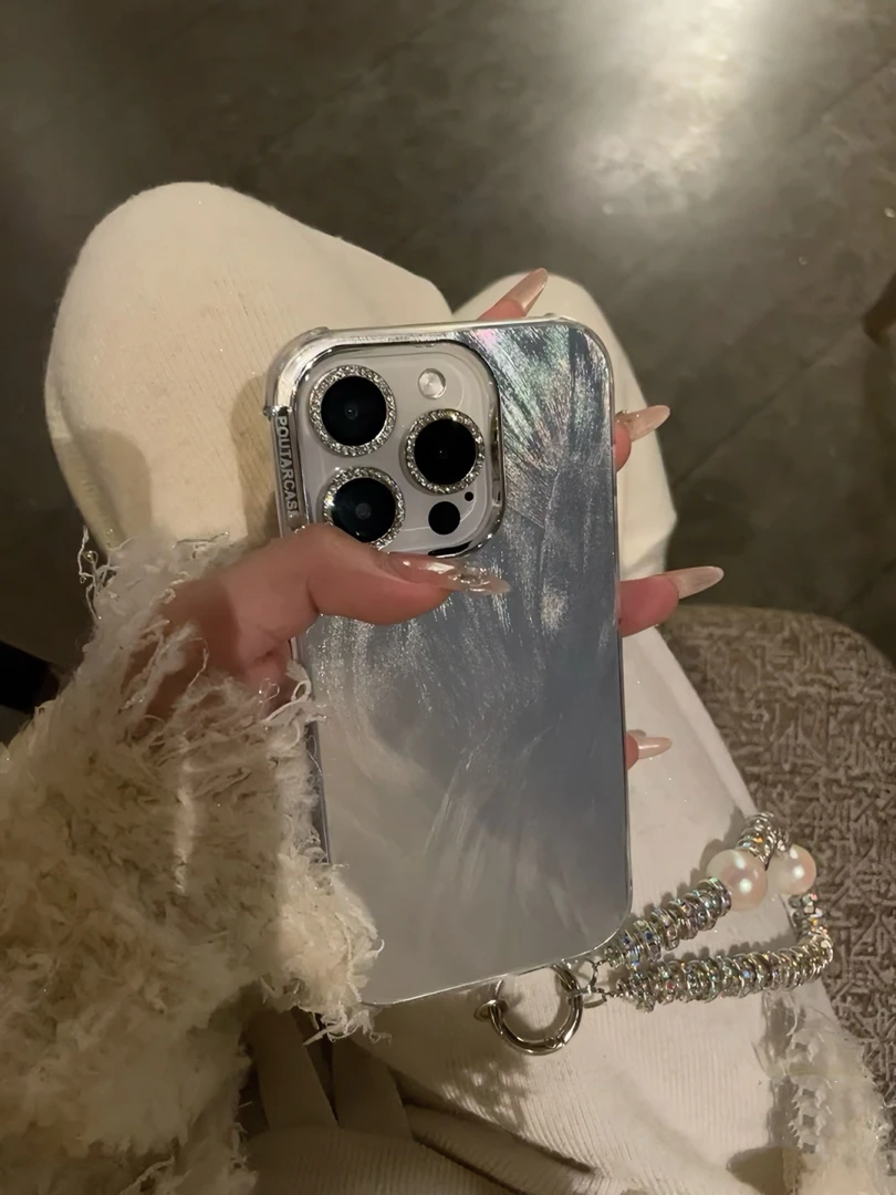 新款羽锡纹电镀适用苹果15promax手机壳iPhone14小众13个性13创意