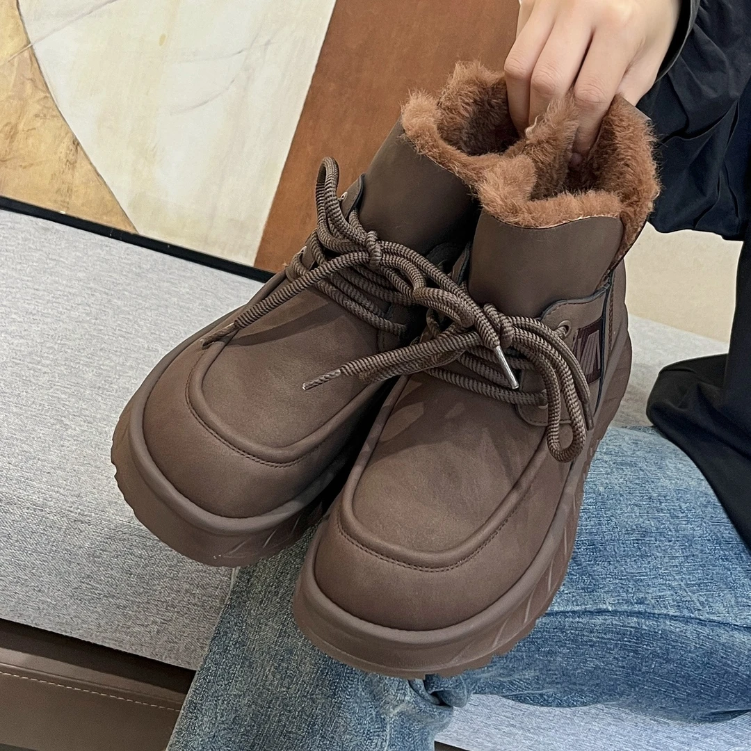 新款时尚洋气百搭加绒雪地靴41753