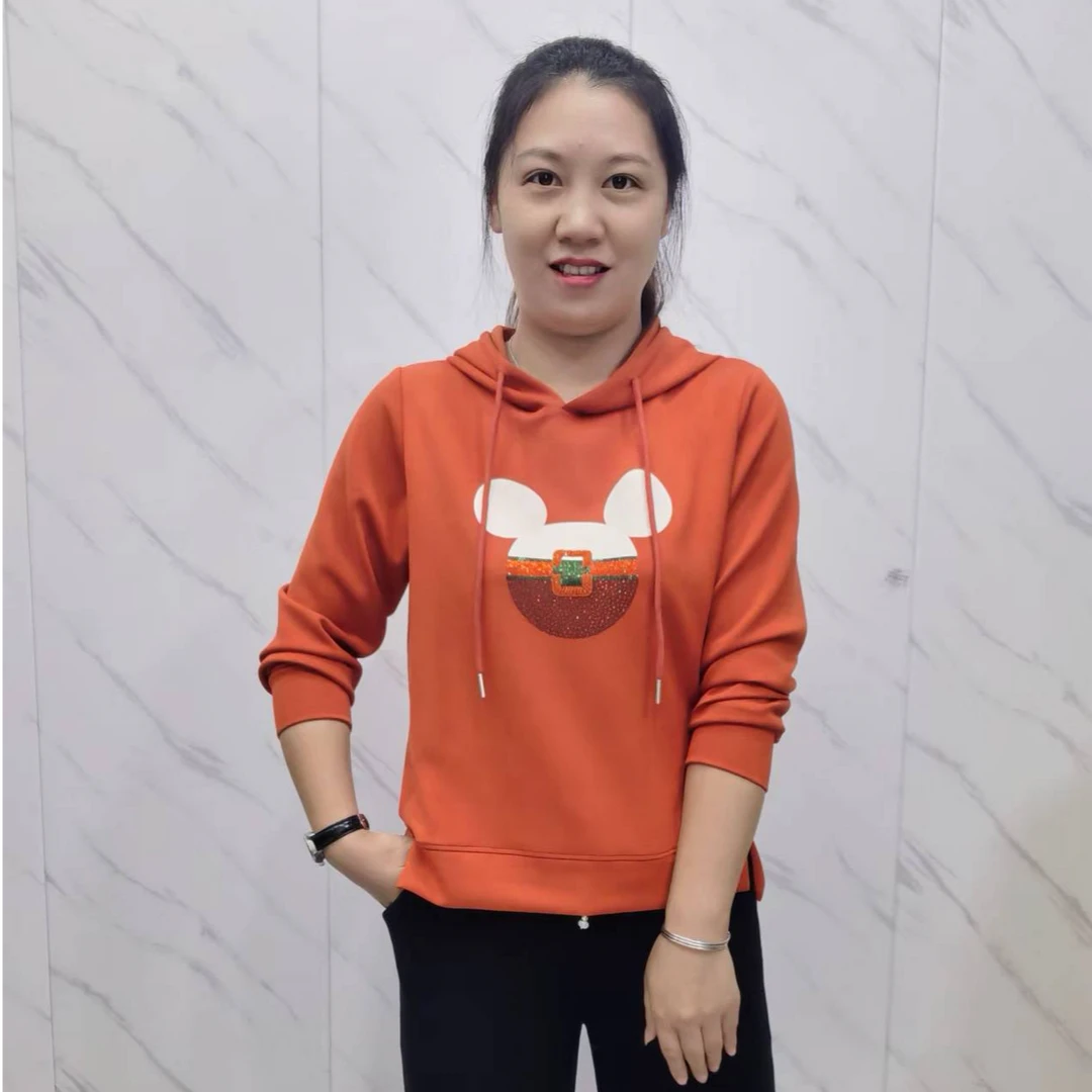 新款时尚洋气百搭连帽卫衣2905A