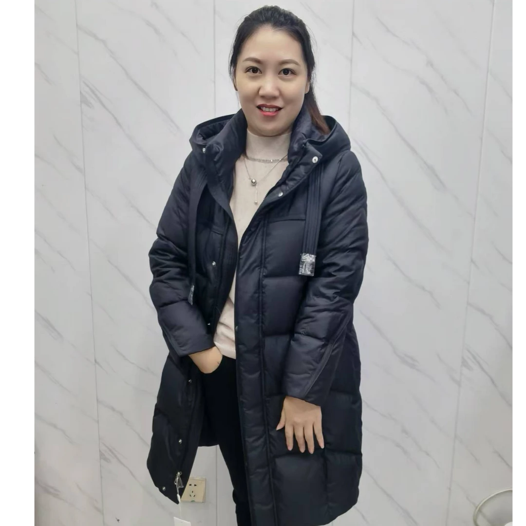 新款时尚洋气百搭中长款羽绒服YB6133