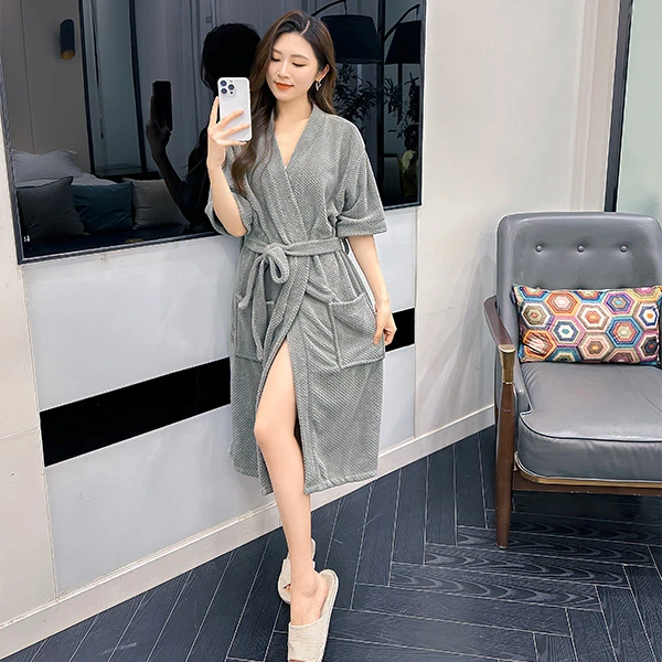 亿恒四季款情侣成人酒店轻奢家用酒店吸水宽松柔软浴衣浴袍女浴巾